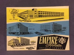 Postal de Empire Hotels Ontario Canadá - Imagen 1 de 3