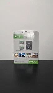 PNY 32GB 100MB Class 10 UHS-1 microSDHC Flash Card Elite w/ SD card Adapter - Picture 1 of 1