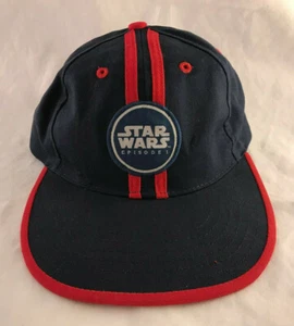 Vintage Star Wars Episode 1 Phantom Menace Navy Blue & Red Hat Boys 8-20 - Picture 1 of 4