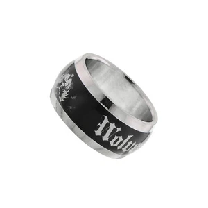 Anillo de cómics con logotipo retro oscuro de Wolverine universo cinematográfico de cómics de Marvel X-Men - Imagen 1 de 2