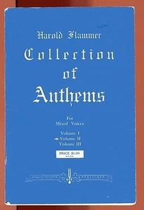 COLLECTION OF ANTHEMS for mixed voices & Organ English 1942 Bach Gluck thome etc - Picture 1 of 1