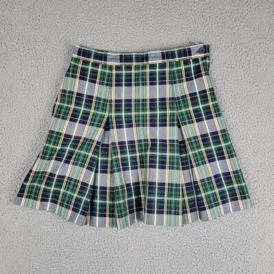 Shaheen's Skirt Girls 12 Multicolor Plaid School Girl Kilt Pleated Irish - Image 1 of 4