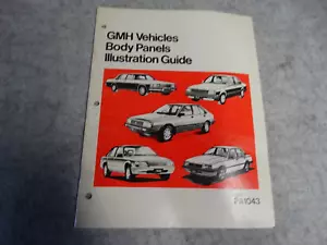 GENUINE RARE GMH HOLDEN VEHICLES BODY PANELS GUIDE 1984 WB VH GEMINI ETC - Picture 1 of 10