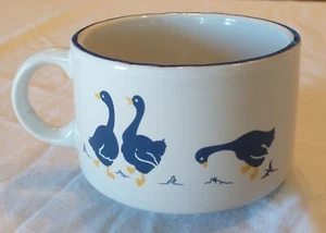 Vintage Rosenthal Geese Mug Netter Blue Goose Soup Mug 14 Oz Cup - Picture 1 of 6