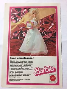 Buon Compleanno BARBIE - Mattel - Pubblicità del 1982- Vintage advert - 13x19 cm - Foto 1 di 1