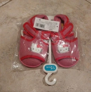 Sanrio HELLO KITTY Pink / Red Infants Sandals Shoe Sz 15cm size 7-8 Japan New - Picture 1 of 4