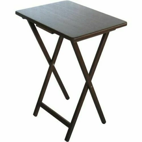 Mainstays PMTB01912-05 19''x15''x26'' Folding TV Tray Table - Walnut
