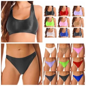 Sujetador deportivo para mujer de seda de hielo sin mangas Racerback torso recortado yoga fitness entrenamiento - Imagen 1 de 207