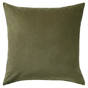 Set Of 2 Olive Green Throw Pillow Covers 20x20 - Picture 1 of 6