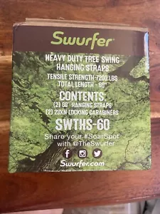 swurfer heavy duty tree swing hanging straps 7200 lbs - Picture 1 of 1