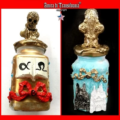 acessórios boneca artista arte ooak boneco casa castelo conto de fadas livro caveira - Imagem 1 de 4