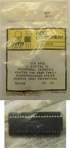 ECG PHILLIPS ECG 6821 NOS MOS DIGITAL SEMI CONDUCTOR 40 PIN FOR 6800 - Picture 1 of 3