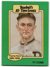 1987 Hygrade All-Time Greats Ty Cobb Detroit Tigers #NNO