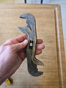 Antique 8" Double End Adjustable Wrench Baxter ? *Rare & Collectable Tool* - Picture 1 of 12