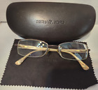 MICHAEL KORS MK312 210 Eyeglass Frame Half Rimless 52-17-135 Brown Case & Wipe 