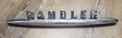 Rambler American 1963 exterior cromo tapa maletero emblema OEM amc Foto 1 de 4