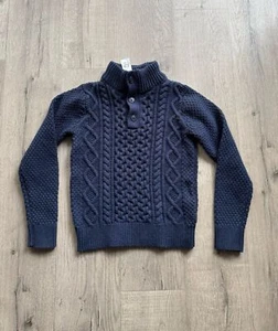 Gap Kids Cable Knit Sweater Boys Size L 10 Blue - Picture 1 of 3