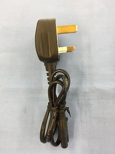 Power Cord UK 3 Pin Plug to C7 Figure 8 Power Lead 1.8M Fig 8 Power Cable Mains - Picture 1 of 4