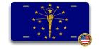 Indiana State Flag State Flag Aluminum Metal Novelty License Plate Tag New!
