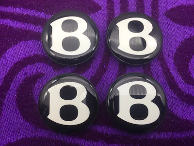 4 NEW GENUINE BENTLEY CONTINENTAL GT SPUR BENTAYGA ALLOY WHEEL CENTRE CAP BADGES - Image 1 of 4