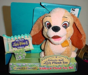 Vintage Lady & The Tramp II Plush Toy In Original Package - Picture 1 of 3