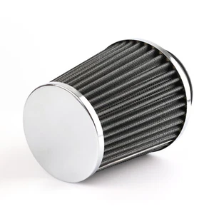 3" Sportluftfilter Sport Luftfilter Konisch Silber Cold Air Intake Filter Kegel. - Bild 1 von 6