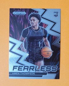 Amen Thompson 2023-24 Prizm Draft Picks RC Fearless #11