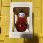 Pier 1 Exclusive Collectible Hand Painted Glass Clown Ornament Artist Signed