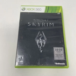 The Elder Scrolls V: Skyrim (Xbox 360, 2011) w Manual No Map - Picture 1 of 13