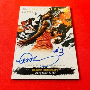 Matt Bewley .. AUTO 161/200 .. Chicago State Cougars .. 2021 Topps Inception - Bild 1 von 3