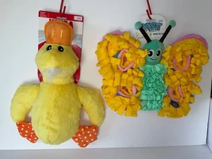 KONG COMFORT DUCK JUMBO XL & COOLPET BUTTERFLY XL. 2 X DOG TOYS. NEW - Picture 1 of 2
