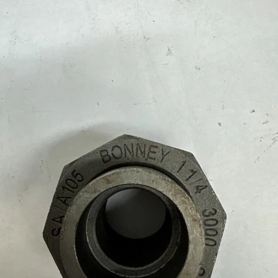 Bonney 1-1/4" Pipe Union Fitting, SP-83, Class 3000, SA/A105 - Image 1 of 4