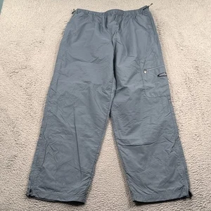 Vintage Nike Track Pants Mens XL Windbreaker Lined Cargo Y2K Baggy Warm Up - Picture 1 of 14
