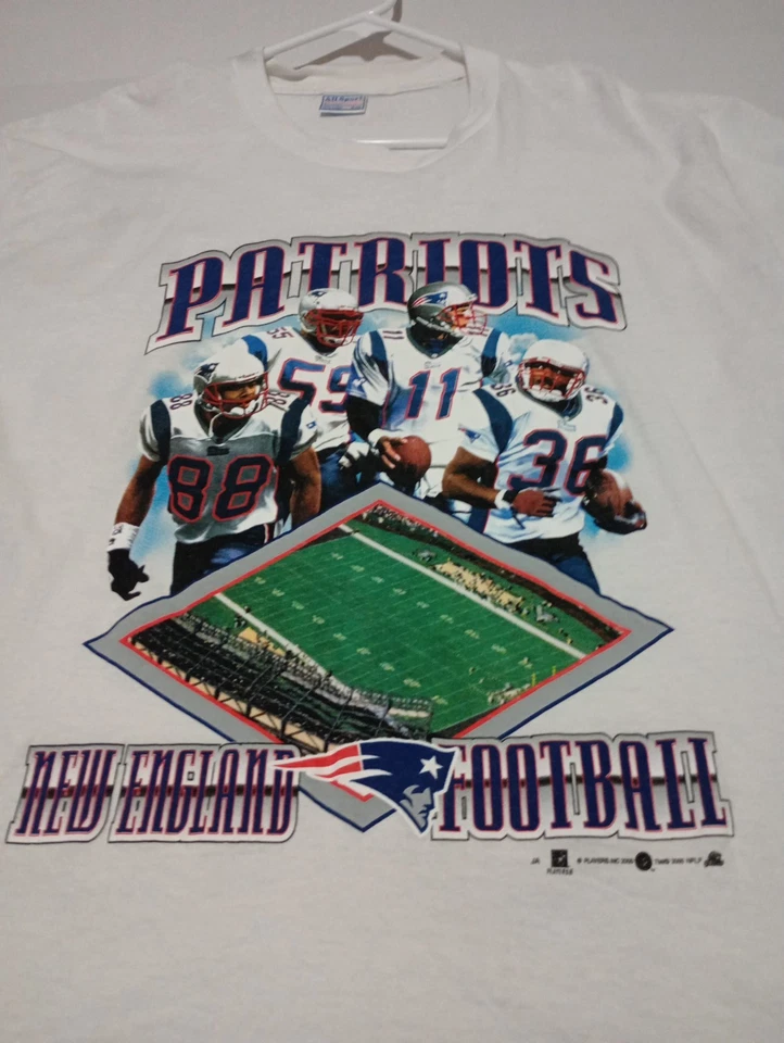 Camisa De Colección 2000 PATRIOTS NFL Fútbol Drew Bledsoe Abogado Milloy Terry Glenn Foto 1 de 4