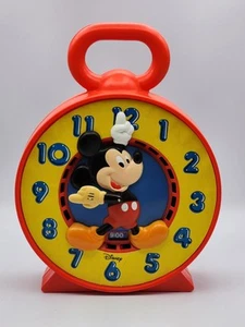 Reloj Mattel Mickey Mouse Vintage Tirar Juguete Copia Derecha 1981 Probado Funciona  - Imagen 1 de 11