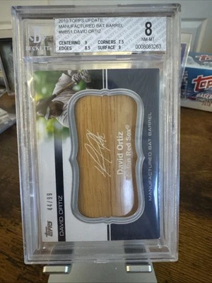 2010 Topps Update Manufactured Bat Barrels /99 David Ortiz BGS 8  #MBB-51 HOF - Image 1 of 2