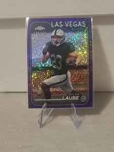 2024 Topps Chrome #280 Dylan Laube Purple Speckle Refractor #/275 - Bild 1 von 2