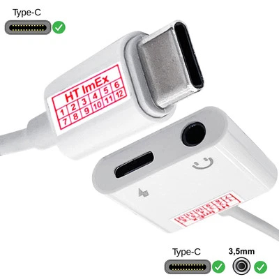 Kopfhöreradapter kabel USB Type C stecker Auf 3 5-Mm-Aux-Kabel-Dongle- Y - Bild 1 von 4