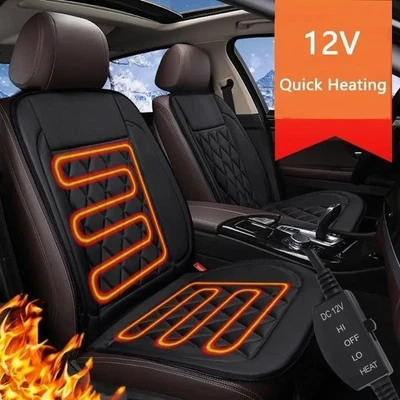 Luxury Heated Car Seat Cushion Heater 35℃-55℃ Aftermarket Universal Fit 12V HOT - Image 1 of 4