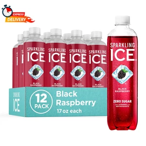 Hielo con gas, agua con gas frambuesa negra, agua con sabor sin azúcar, con - Imagen 1 de 5