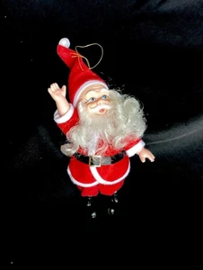 Vintage Santa Claus Christmas Tree Ornament Jointed Arms - Picture 1 of 3