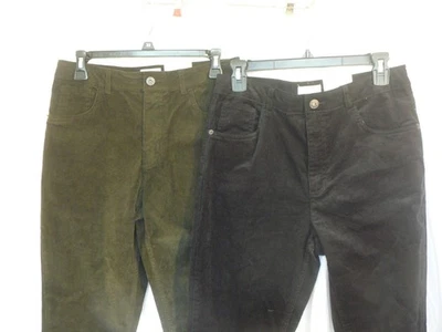 CLASS CLUB Dillard's Estudiante Juvenil Pana Pantalones Niños 20 Cintura Ajustable Oliva Foto 1 de 4