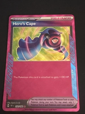 Pokemon TCG Hero's Cape 152/162 Temporal Forces Ace Spec Trainer Near Mint - Image 1 of 4
