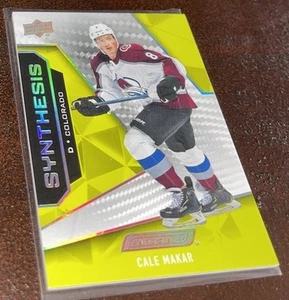 Cale Makar Upper Deck Engrained 2019-20 Synthesis S-48 *Chipped Corner* - Picture 1 of 3