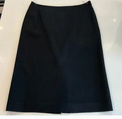 PIAZZA SEMPIONE Women’s 42 Pencil Knee Length Skirt Black Made in Italy Goth Y2K - Image 1 of 3