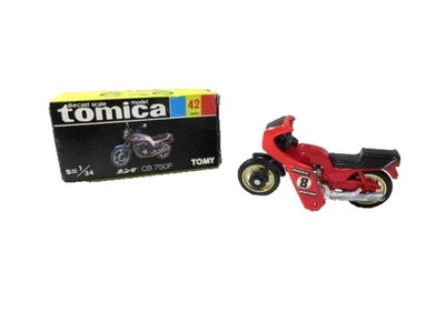 Vintage RARE Tomica/Tomy #42 HONDA CB 750F  S=1/34 RED Near Mint w/ box - Image 1 of 4