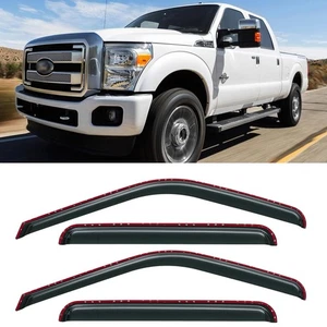 Parapioggia finestrini in canale per Ford F250 F350 F450 F550 Super Du... 1999-2016 - Foto 1 di 6