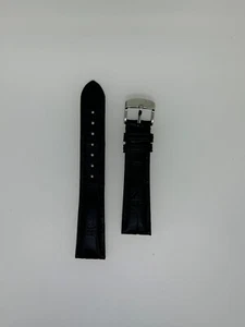 Hadley Roma 19MM matte black Alligator watch band strap - Picture 1 of 2