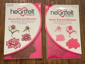 Heartfelt Creations PEONY BUD and BLOSSOM Stamps HCPC-3821 Dies HCD1-7175 - Picture 1 of 2