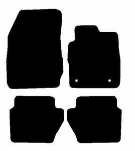 Fits Ford Fiesta Mk7 Facelift 2011-2017 Black Tailored Carpet Car Mats Hitech - Picture 1 of 6